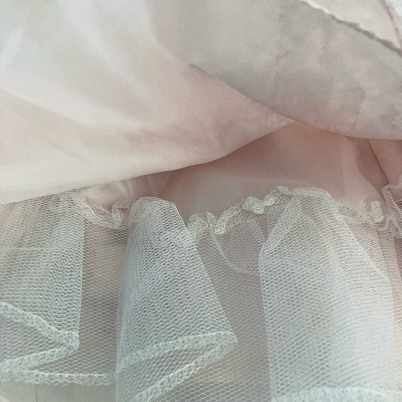 Macy’s “Rare Editions” lacy toddler dress. Light pink. Sz 18 months - Picture 4 of 11